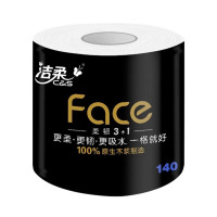 芳美达 洁柔卷纸黑Face有芯卫生纸吸水纸大卷整箱家用 4层140克20卷2提