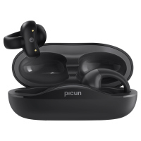 品存(picun)360度全景音效精准传音耳挂骨传导双麦蓝牙耳机 黑色 W6