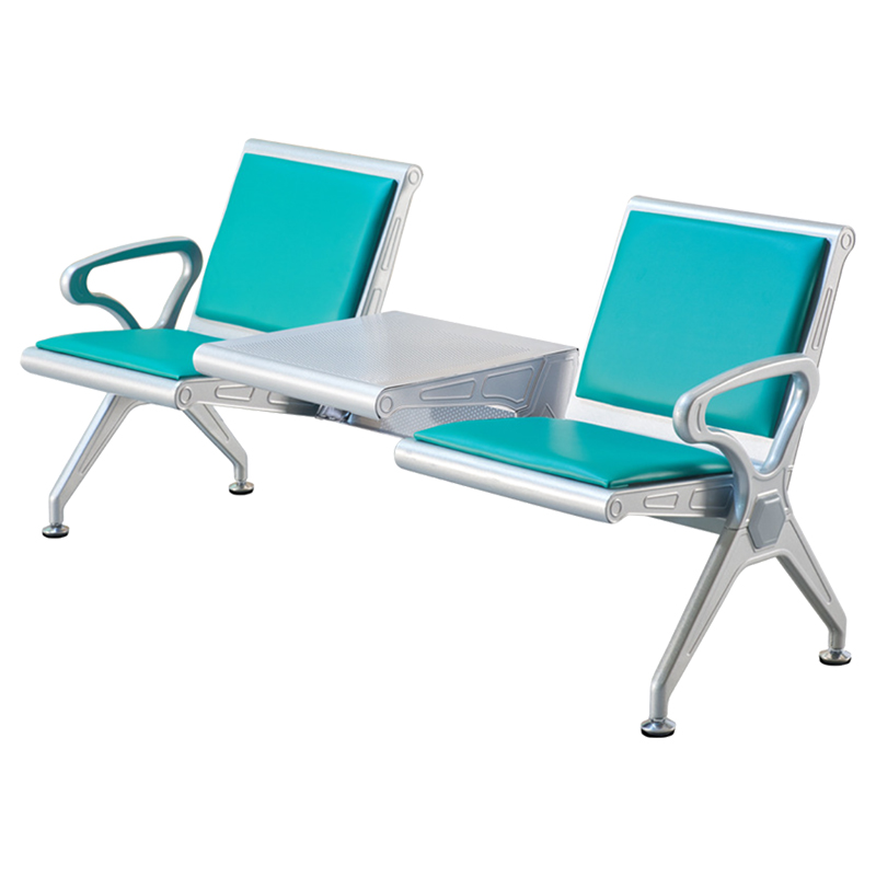 中豫鑫泽 ZYXZ5021045 连排椅机场椅公共座椅长椅等候椅 加厚款二人位加茶几绿色坐垫