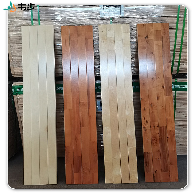 韦步室内篮球场运动木地板体育馆运动地板羽毛球馆篮球场运动木地板高清大图