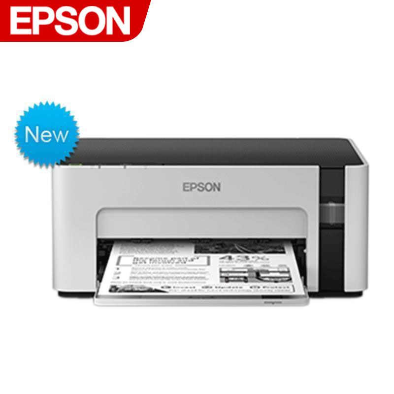 爱普生(EPSON)M1108黑白墨仓式打印机学生作业家用办公小型环保墨仓易加墨水联供黑白喷墨打印机文档文件打印 套餐1