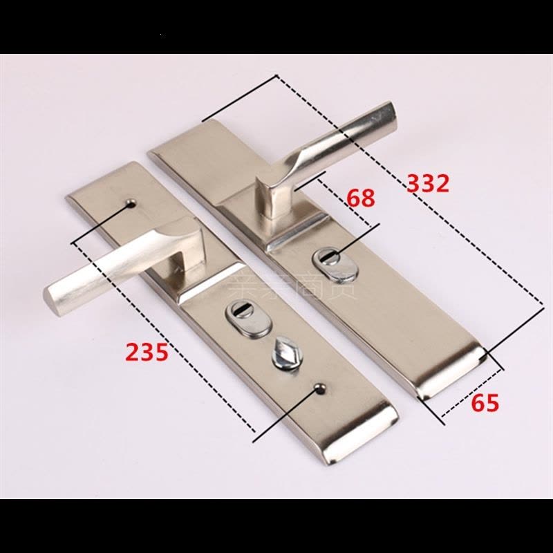 防盗门把手防盗门锁具配件拉手进户门锁大门锁235孔距图片