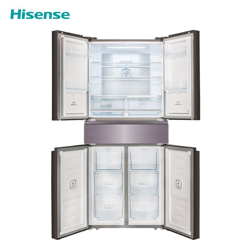 海信(Hisense)420升食神冰箱 对开门多开门 电冰箱 一级能效变频风冷无霜 BCD-420WTDGVBP图片