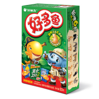 好丽友 好多鱼(鲜香海苔味)33g*6盒 休闲零食非油炸烘烤膨化