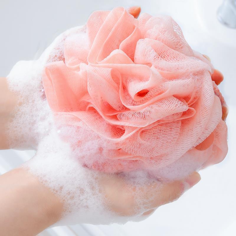 沐浴球浴花球不散浴球泡澡气泡弹可爱少女家用澡花大号超大搓澡巾 [1