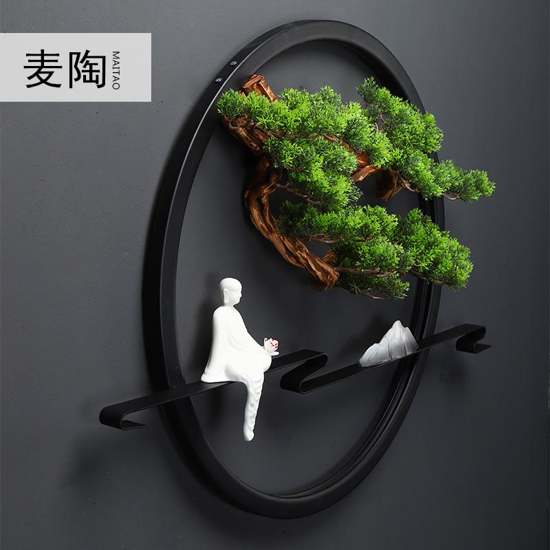 美帮汇新中式迎客松现代简约家用北欧装饰客厅沙发背景墙装饰画壁画挂画高清大图