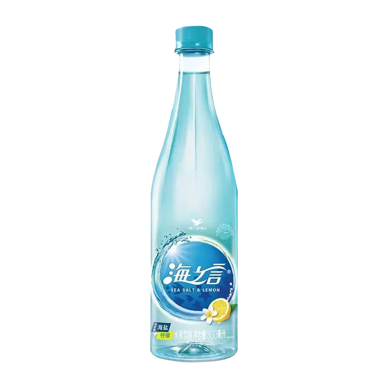 统一 海之言 柠檬口味 地中海海盐 补充电解质 500ml*5瓶装高清大图