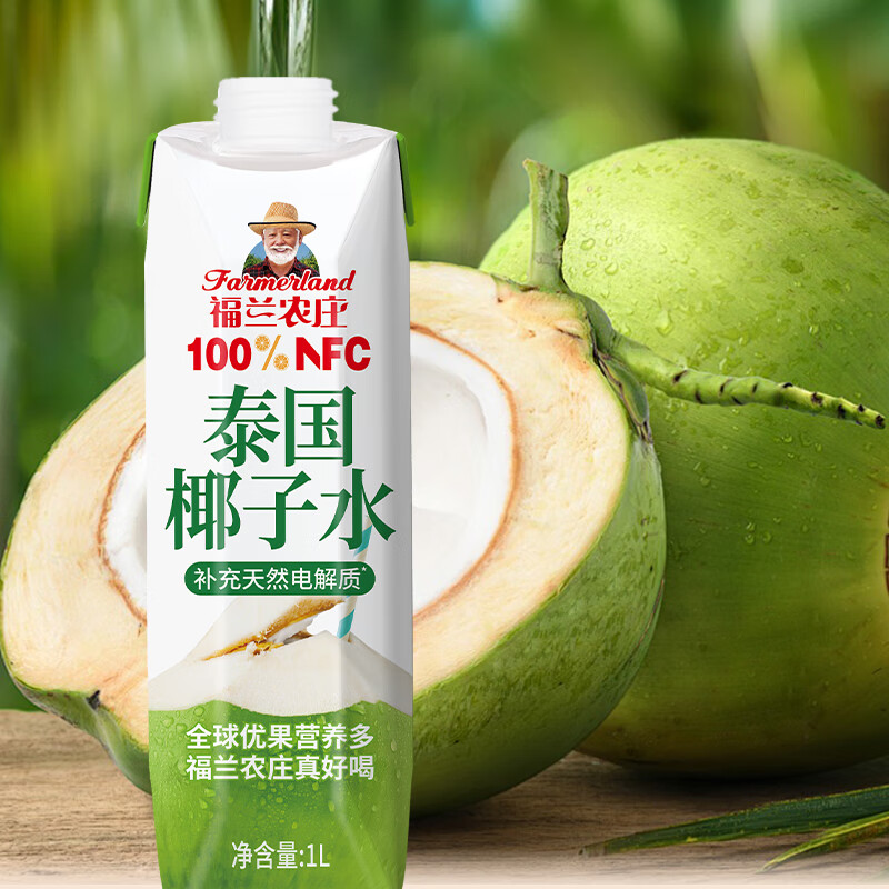 福兰农庄 椰子水 1L 瓶高清大图