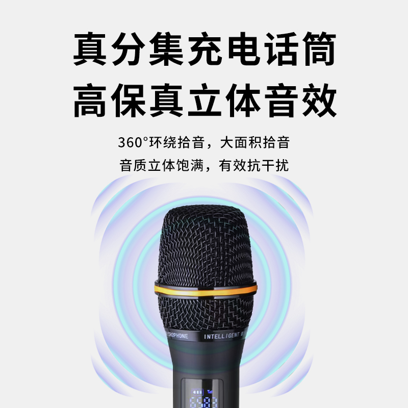 润普Runpu会议扩声拉杆音箱三分频12英寸低音野外作训户外扩音带话筒专业拉杆音响音箱RP-S-ZLG12高清大图