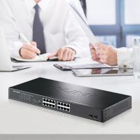 TP-LINK TL-SG1218PE 16口千兆POE网络交换机网线供电48V无线AP监控摄像电脑办公tplink