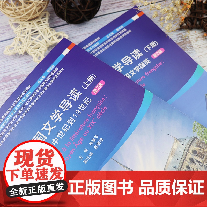 法国文学导读上册+下册2本套装从中世纪到19世纪20世纪第2版徐真华编著新世纪高等学校法语专业本科生系列教材书籍高清大图