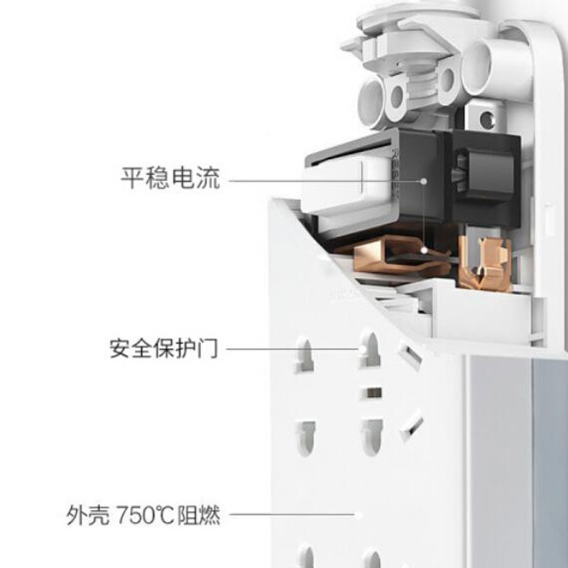 良工(lengon)U1012 1.7米加粗电缆线 立式手提新国标插座 带儿童防触碰保护门插线板插排插座 客厅卧室必备