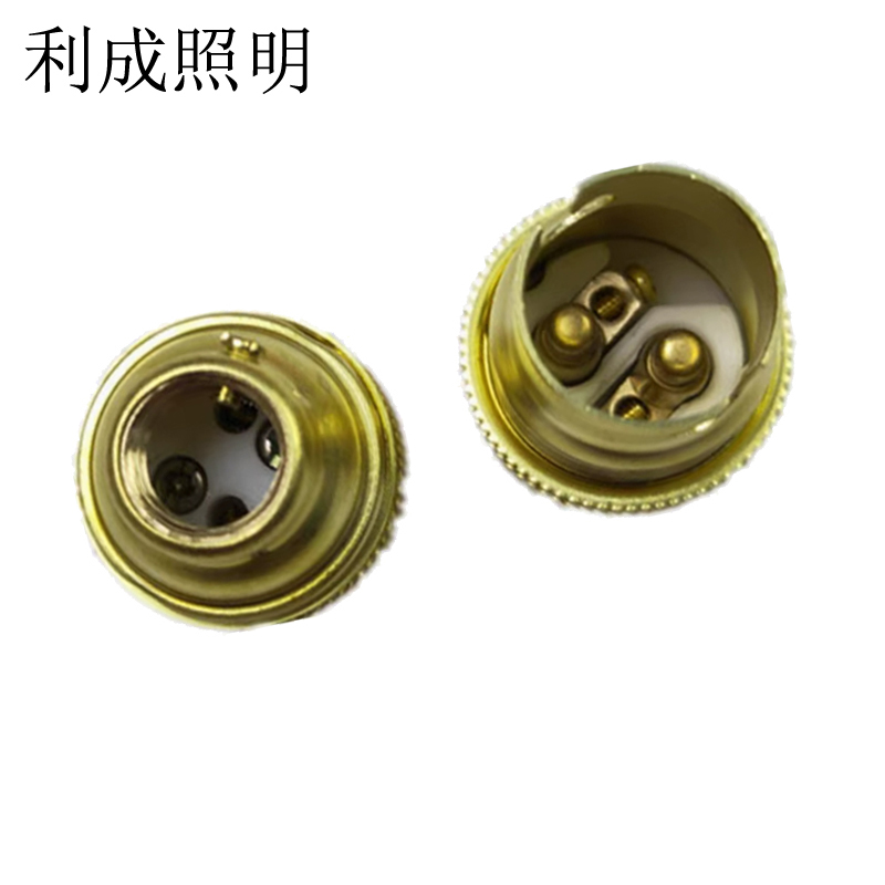 利成照明 卡口灯座 B22双触点高清大图
