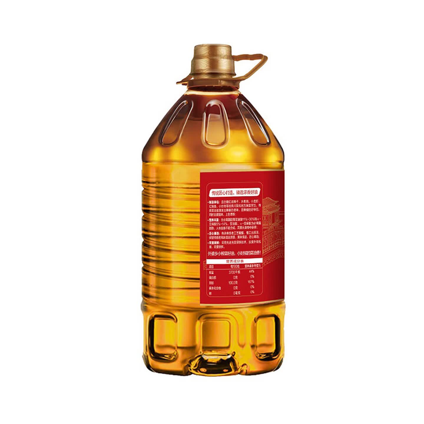 金龙鱼 菜籽油 外婆乡小榨匠心臻选菜籽油5L/桶高清大图