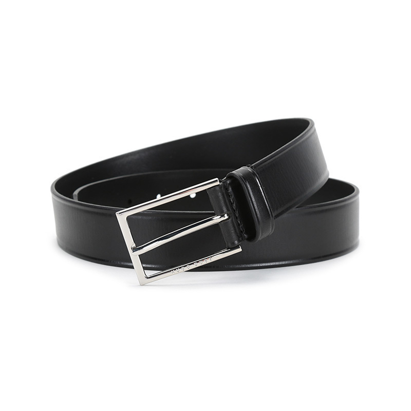 雨果博斯hugoboss男士皮革针扣式不可裁剪皮带腰带50455085