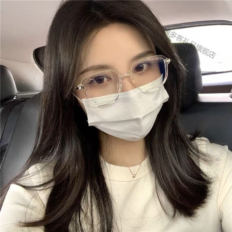 透明眼镜近视女超轻可配有度数镜片防蓝光大脸男款眼睛框镜架显瘦