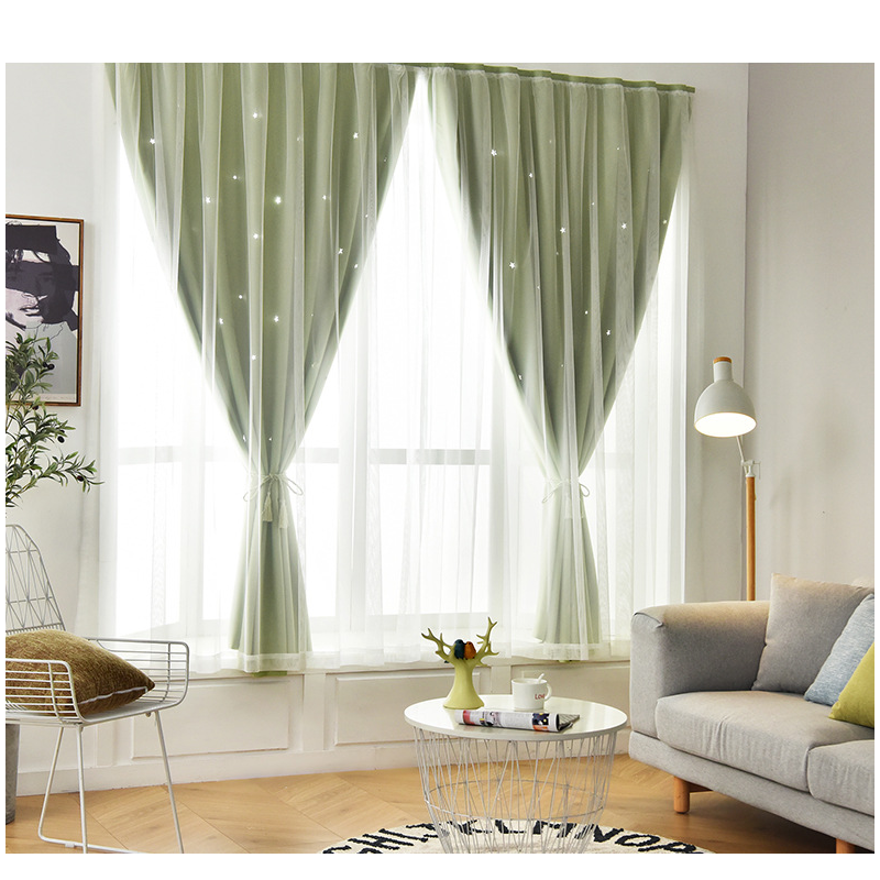 幸福派 免打孔窗帘布魔术贴窗帘安装便携新款卧室粘贴式挂环式窗帘全遮光简易自粘网红款挂式窗帘 魔术贴带纱-紫灰色 宽0.9米x高1.8米一片