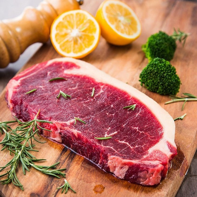 伊杨沁清真谷饲安格斯上脑牛排1kg(250g*4)+眼肉牛排1kg(250g*4)原切非拼接非调理冷链空运厚切新鲜牛肉