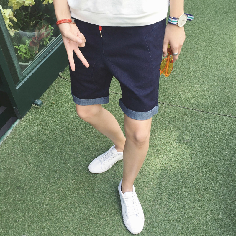 夏款新款 男士五分短裤宽松中裤英伦风男裤子工装裤青年休闲运动