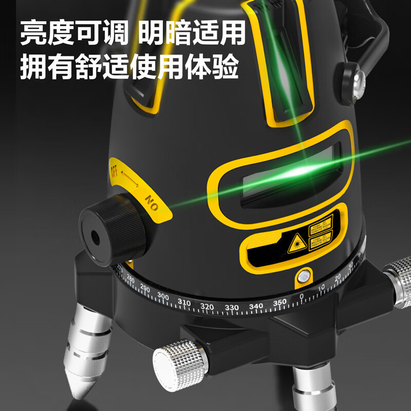 目博士 水平仪 绿光 2线 双电池 三脚架 单位:套