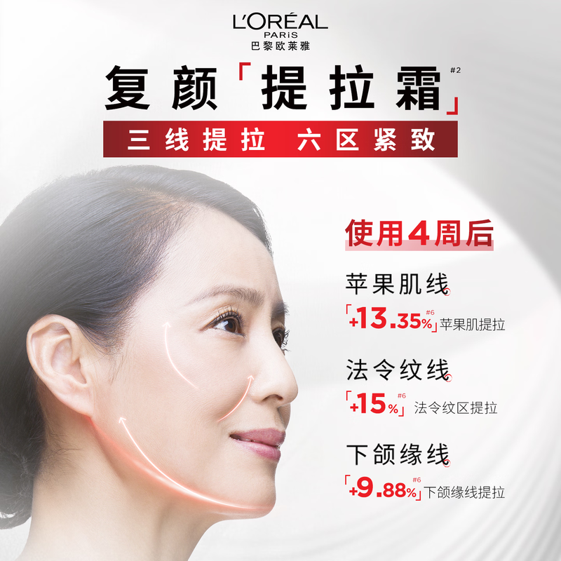 欧莱雅(L’OREAL)视黄醇抗皱补水保湿面霜 复颜面霜50ml高清大图