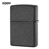 之宝(Zippo)打火机 黑裂漆 哑漆236 煤油防风火机经典男士生日礼品礼物-新机无油