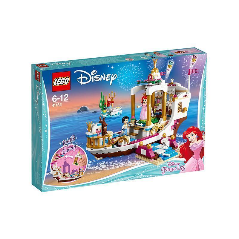 乐高(LEGO)迪斯尼公主系列 美人鱼爱丽儿的皇家庆典船 41153 6-12岁 积木玩具 200块以上 塑料玩具