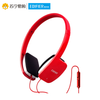 Edifier/漫步者 K680电脑头戴式耳麦带话筒音乐3.5mm插孔有线耳机 法拉利红