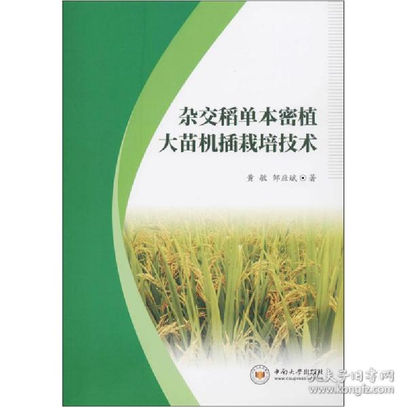 正版新书]杂交稻单本密植大苗机插栽培技术黄敏9787548738961