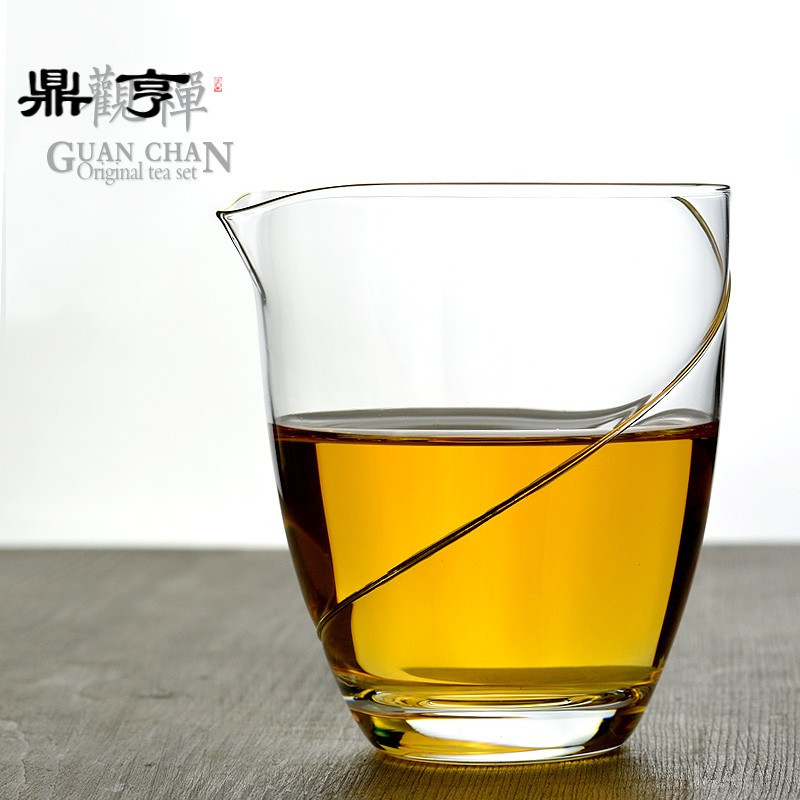鼎亨 公道杯玻璃分茶器泡茶公杯功夫茶具耐热耐高温日式茶杯匀杯