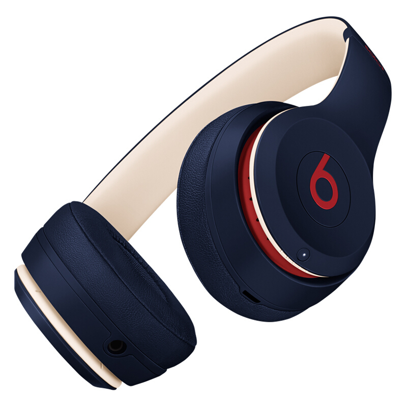 BEATS Solo3 Wireless 无线耳机 头戴式蓝牙耳机 带麦跑步运动耳机-学院蓝