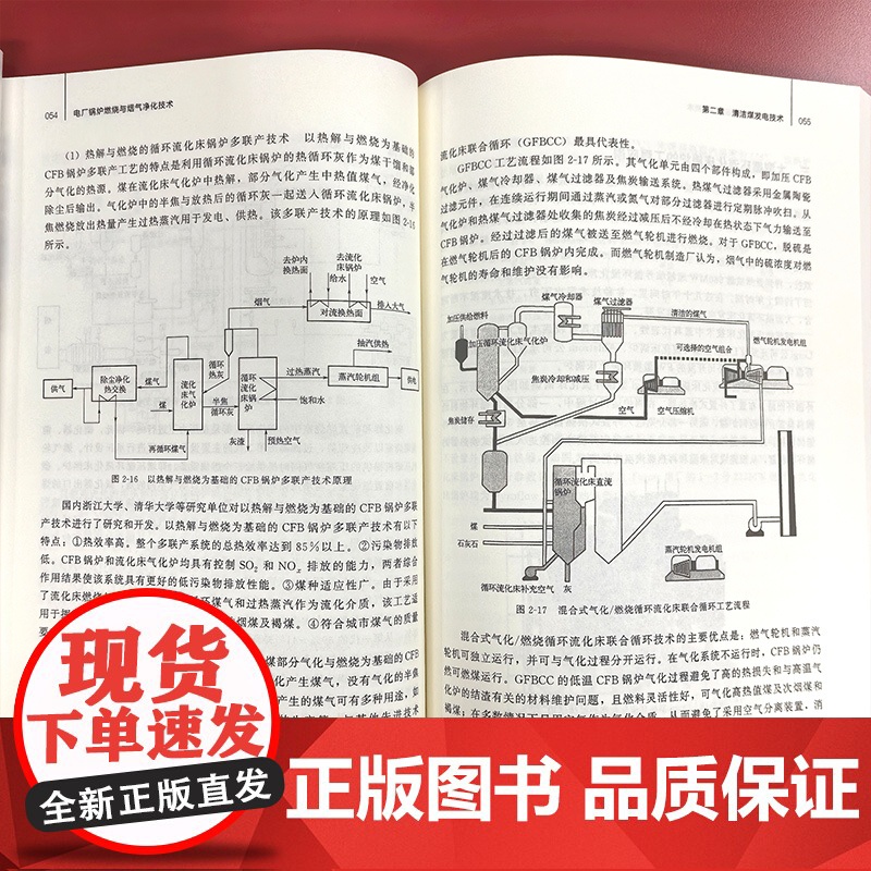 电厂锅炉燃烧与烟气净化技术 煤炭清洁燃烧排放 电厂锅炉 清洁燃烧煤燃烧 掺烧技术 超超临界 电厂锅炉燃烧及烟气净化技术实高清大图