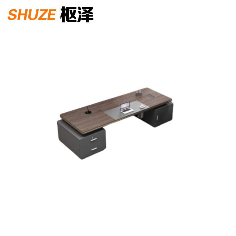 枢泽 老板桌 2200*800*750mm 张高清大图