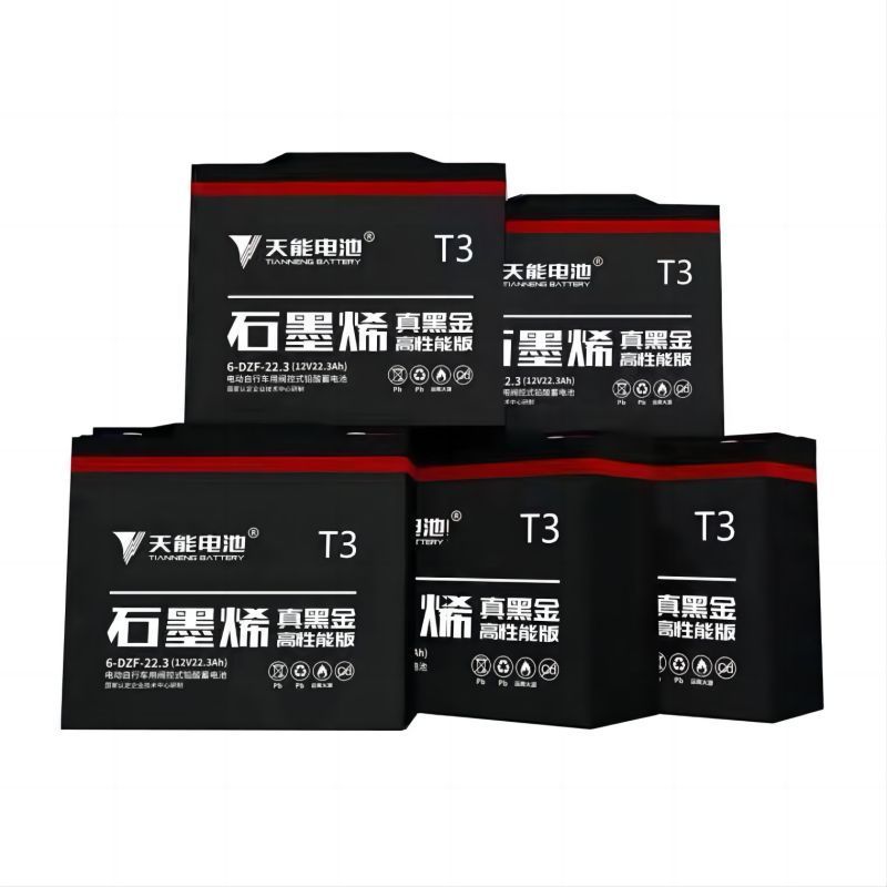 天能蓄电池6dzf20ah1组5只60v视频