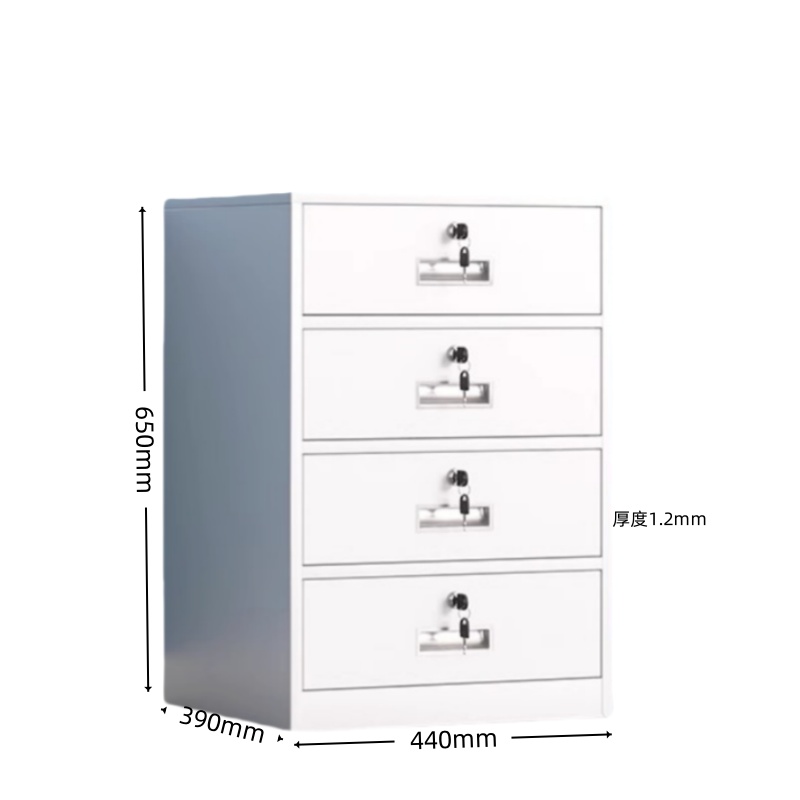 伟樽文件柜四斗440*390*650mm个高清大图