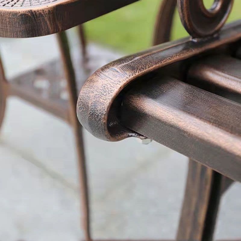 美沐芯品(MEIMUXINPIN)XP-GYY161现代简约铸铁铸铝户外公园椅长椅图片