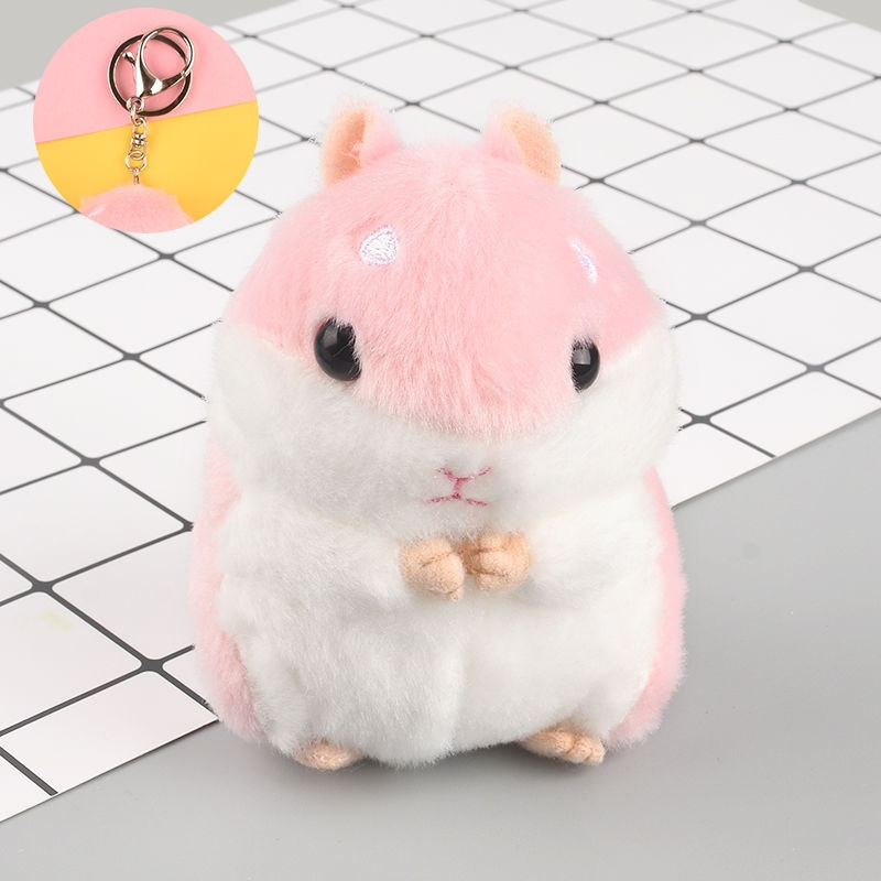 小仓鼠挂件毛绒玩具公仔汽车玩偶书包钥匙扣包包可爱小号迷你礼物仓鼠
