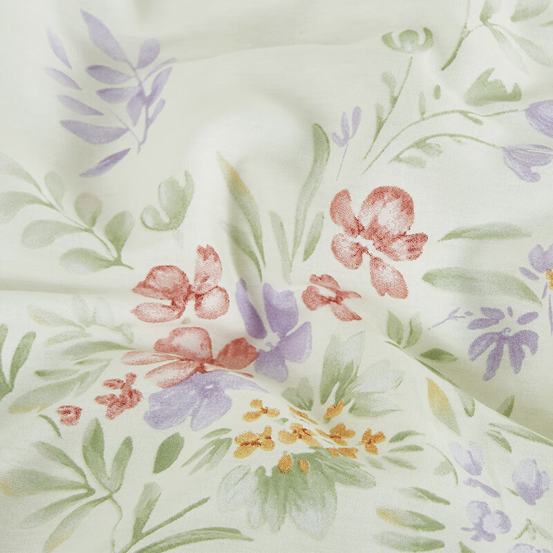 天琴床品四件套230*250cm柔软舒适浮光花屿纯棉佳品TQ-T177高清大图