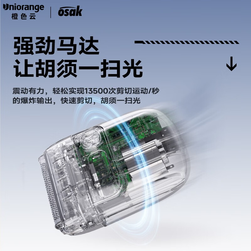 OSAK橙色云迷你剃须刀(USH1)高清大图
