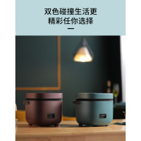 迷你电饭煲小智能妖怪家用单人小型电饭锅小学生宿舍煮饭锅蒸煮 紫藤棕(蒸碟+刀具)