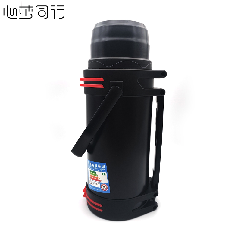 心梦同行旅行保温壶大容量304不锈钢保温杯背带便携热水壶户外水杯3000ml 1261/个高清大图