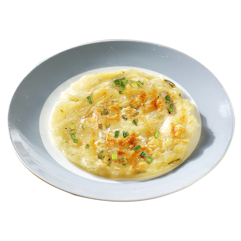 绝世老上海葱油饼葱香味手抓饼速冻煎饼子早餐食品半成品葱花饼皮450g(5片)*4