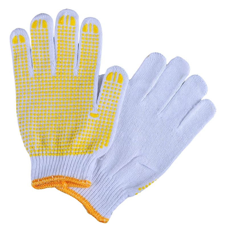 泽奋 点塑手套 黄点 副