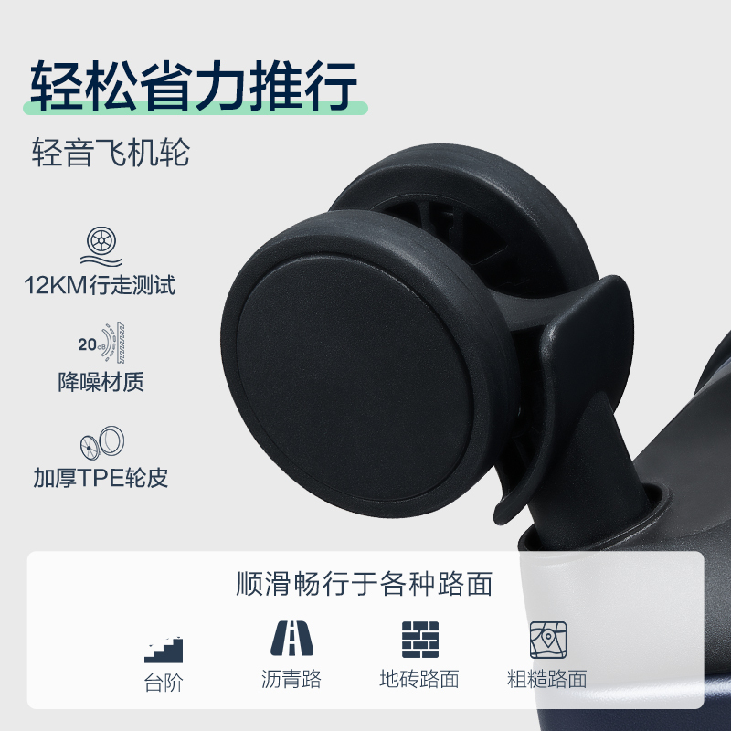 爱华仕行李箱20英寸男小型拉杆箱女万向轮登机箱旅行箱轻便密码箱