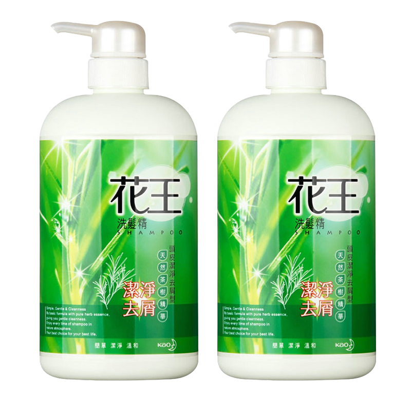 花王(KAO) 洗发水洗发精男女去屑清爽控油洗发露750ml/瓶原装进口 茶树去屑1瓶装