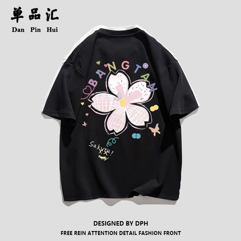 单品汇学生纯棉短袖T恤女韩版潮流甜美宽松百搭半袖女装上衣ins潮