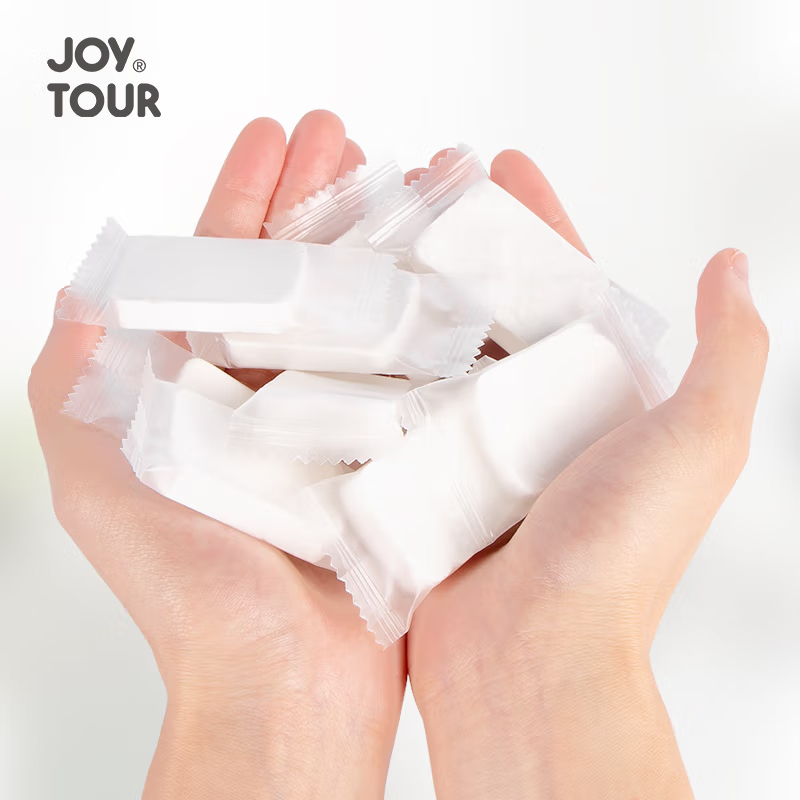 JOYTOUR一次性压缩棉柔毛巾5包装(24*30CM)252-T-5高清大图