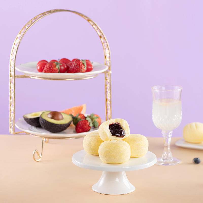 港荣蒸蛋糕蓝莓夹心480g整箱营养早餐夹心吐司面包糕点心休闲零食品大礼包高清大图