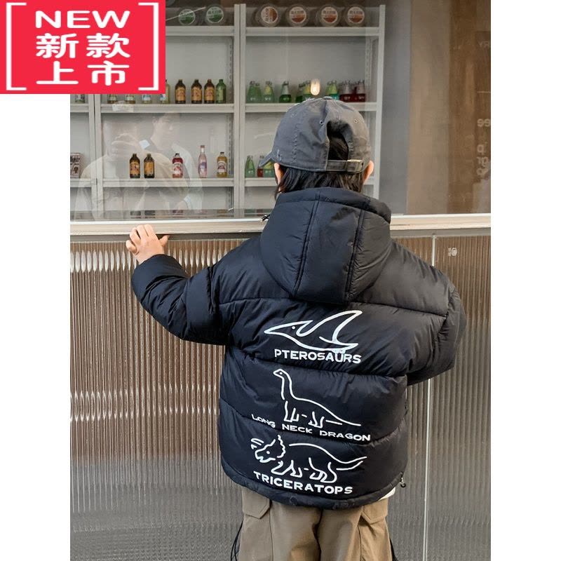 可莉允童装 儿童棉服2022新款男童冬装加厚保暖棉衣冬季洋气外套图片