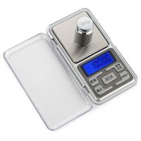 迷你手掌珠宝秤小电子称0.01g精准天平0.1克称重烘焙厨房秤滴胶称 500g/0.1g 英文版